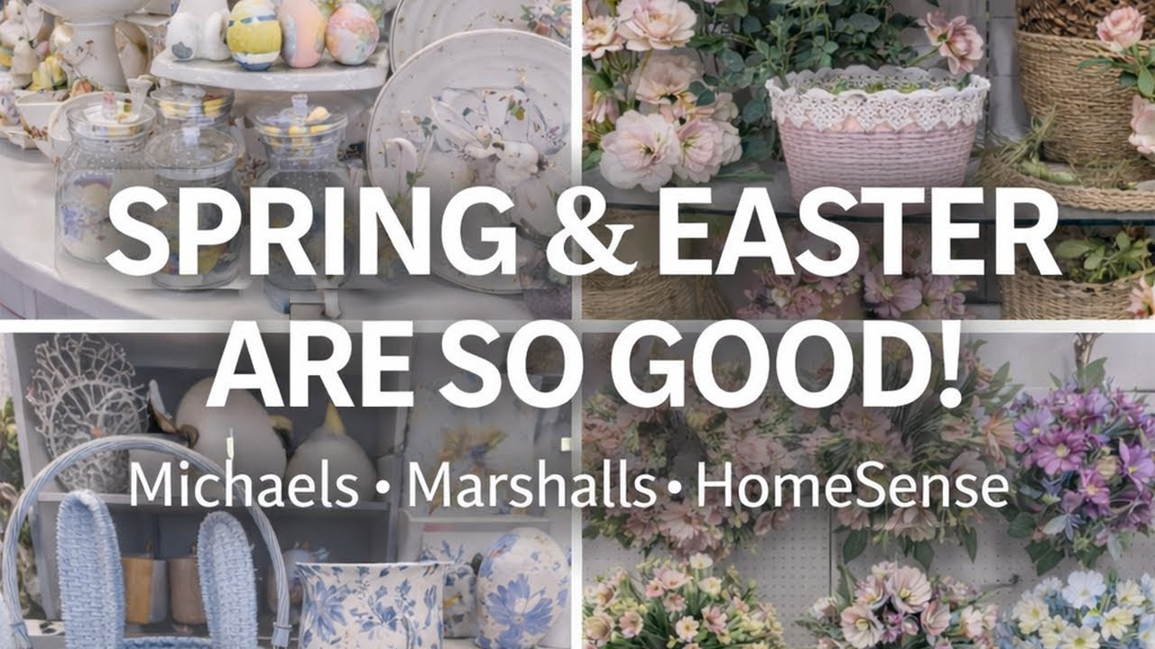 Spring is in the air 🌸 and the stores are full of the cutest Easter and spring decor!