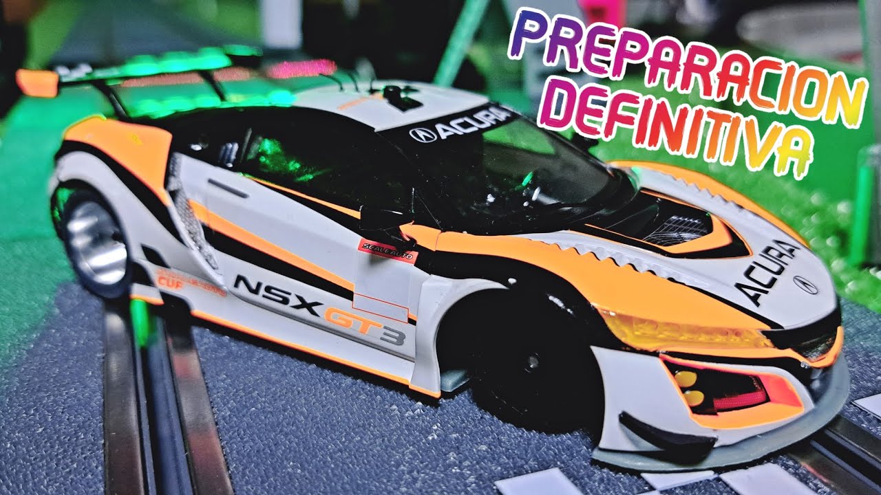 Preparación definitiva y prueba en pista Honda Acura NSX Scaleauto