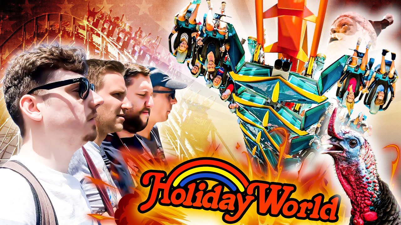 On Voyage comme des Oufs à HOLIDAY WORLD ! (une p*ta*n de bonne surprise) First Drop in 🇺🇸 Vlog 10