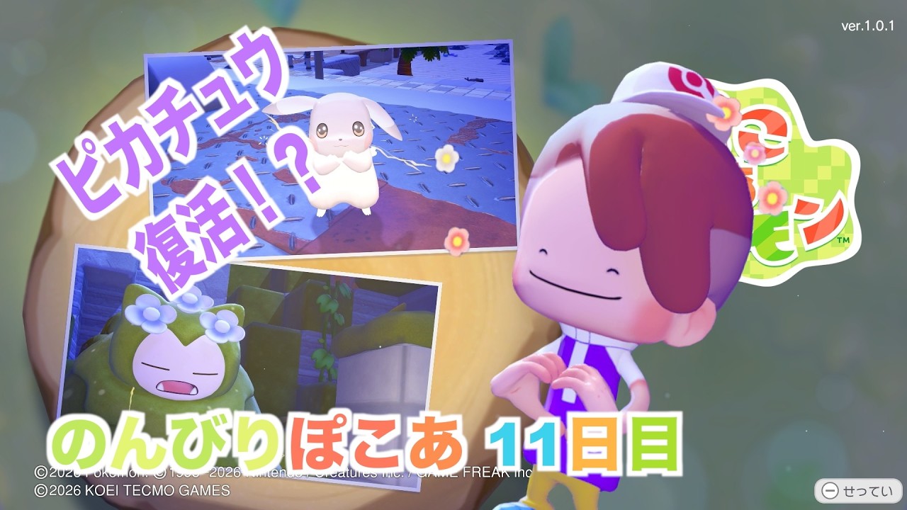 【ぽこあポケモン】のんびりぽこあ 11日目 ピカチュウ復活！