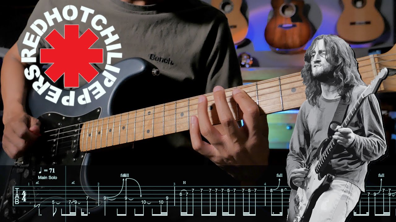 RED HOT CHILI PEPPERS | i could have lied | Guitar Solo TAB Lesson