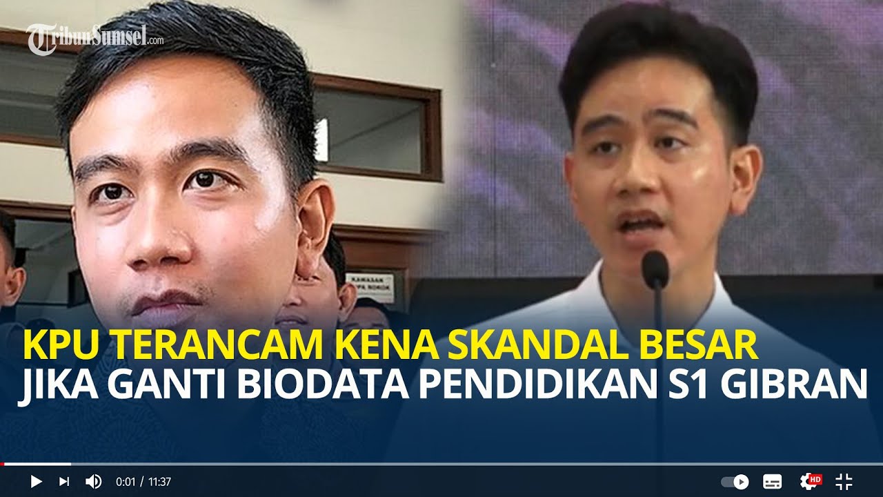 Pengamat Sebut Skandal Besar Jika KPU Terbukti Ganti Biodata Pendidikan Gibran Jadi S1