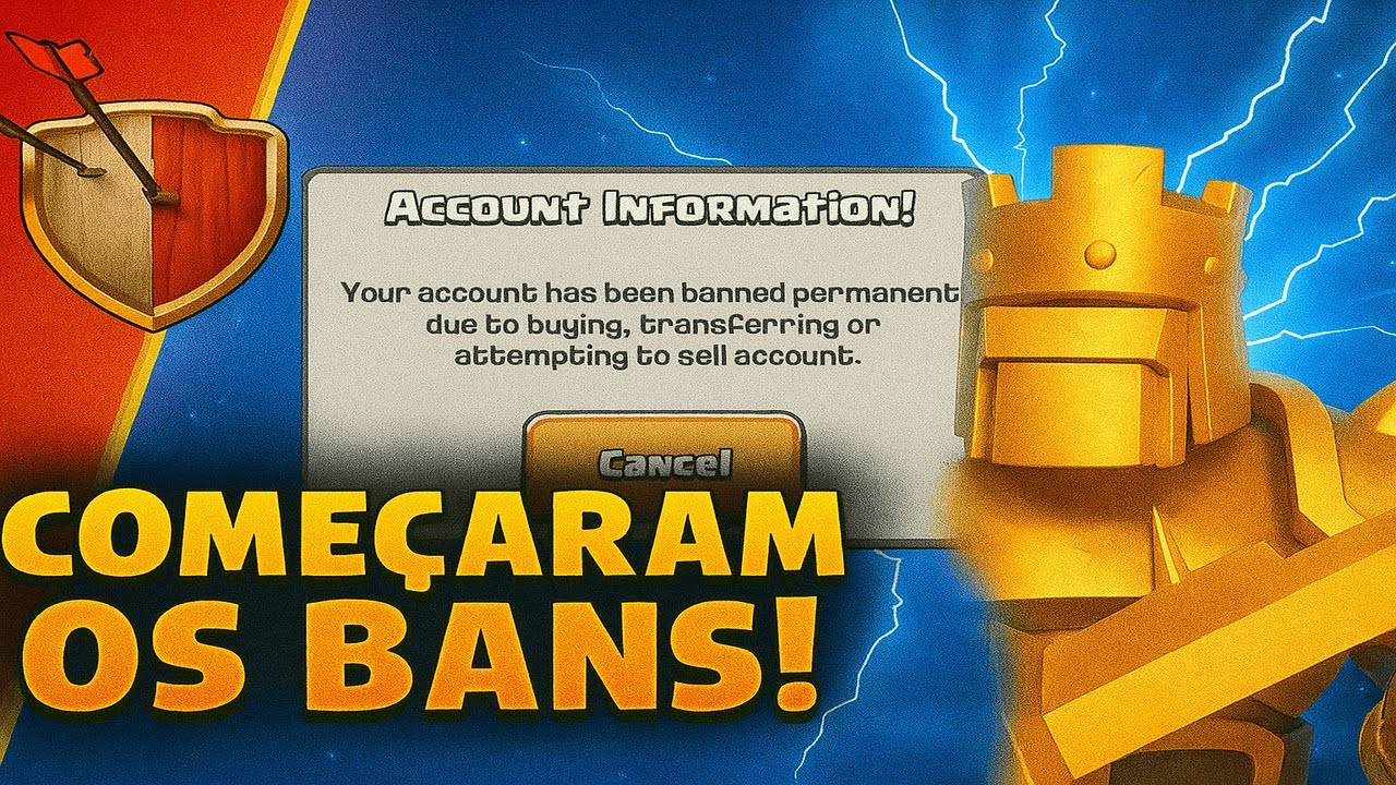 COMEÇARAM OS BANS! NOVA ONDA NO CLASH OF CLANS 🚨