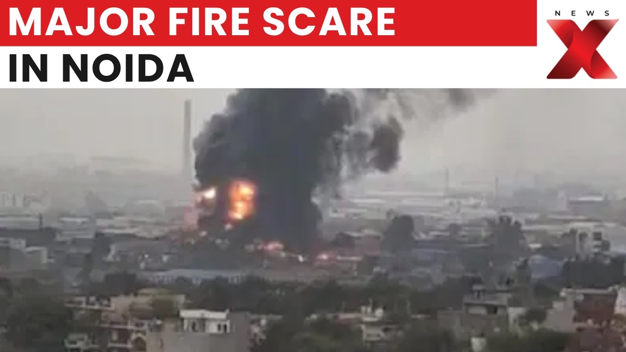 Massive Fire Erupts in Noida High-Rise Flat, Adjacent Apartment Also Damaged | NewsX