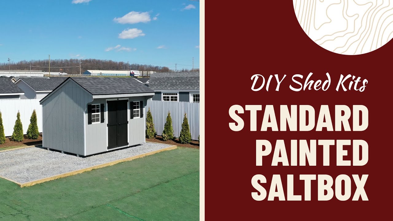 How to Build a Wooden Garden Shed Kit | Standard Saltbox Shed Kit w/ Wood Siding