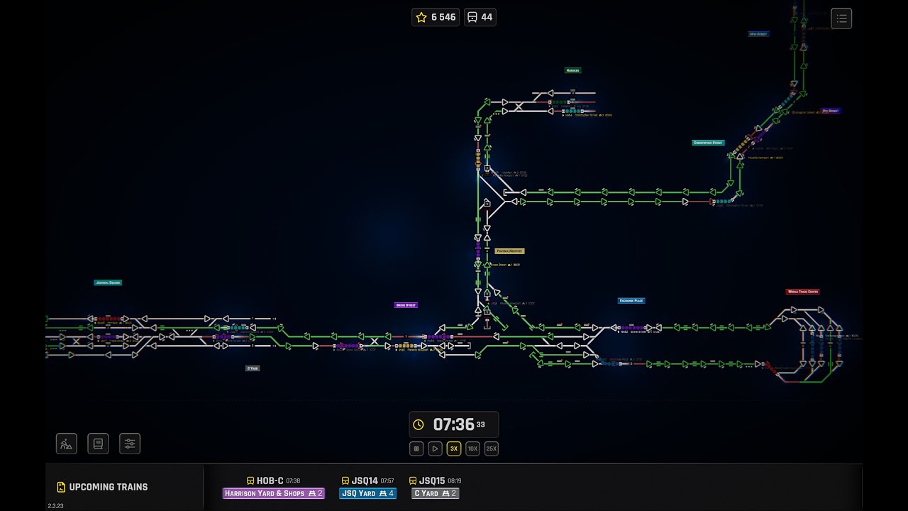 Rail Route Train Dispatcher Simulator PATH [Port Authority Trans-Hudson] AM Rush Timetable w/ CBTC