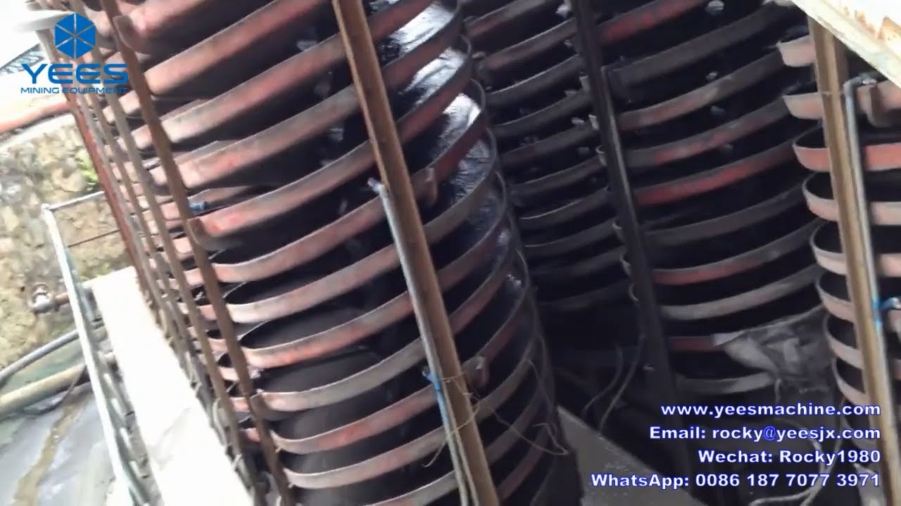 Titanium ilmenite ore processing and washing plant