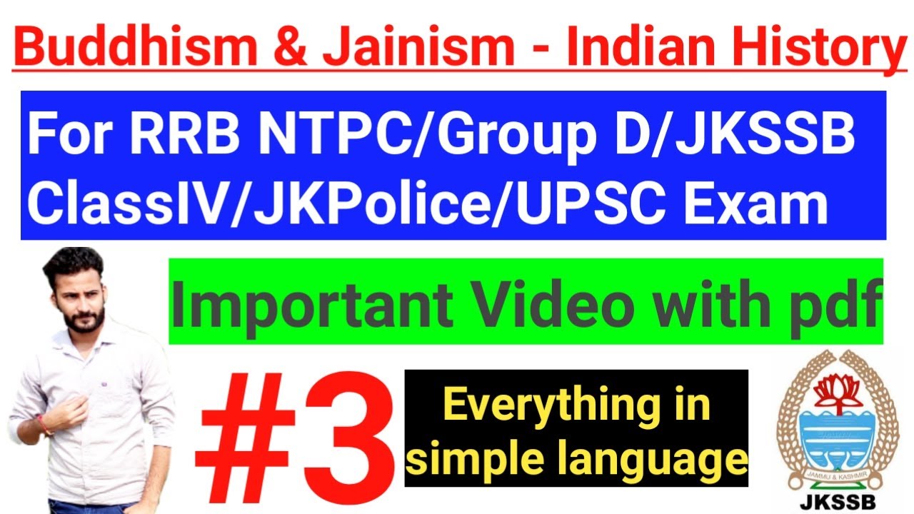 #3 Buddhism & Jainism ~ Indian History || Important for All Competitive Exams / Notes JKSSB/RRBNTPC🔥