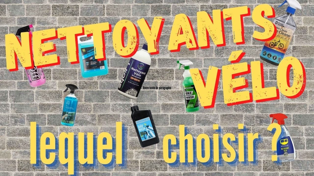 présentation produits MUC OFF et DECATHLON et conseils nettoyage vélo