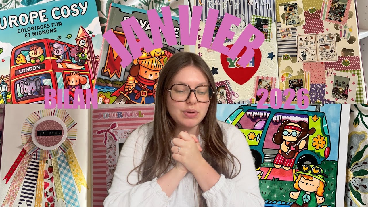 BILAN JANVIER 2026 | séries, coloriage, journaling, cosy stickers… 
