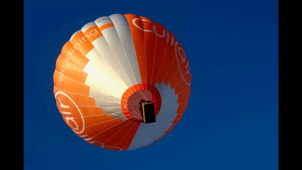 Gloednieuwe luchtballon PH-EAT voor het hoogste restaurant ter wereld
