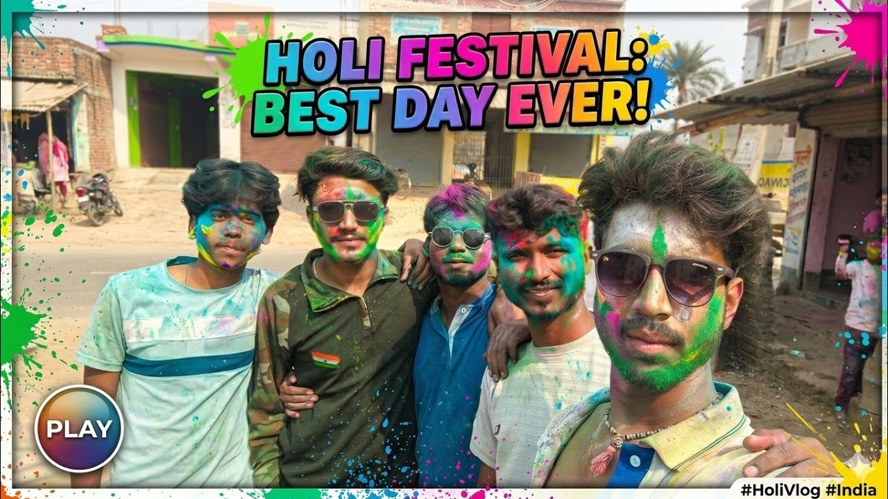 doston ke sath Holi celebration 😄day 127