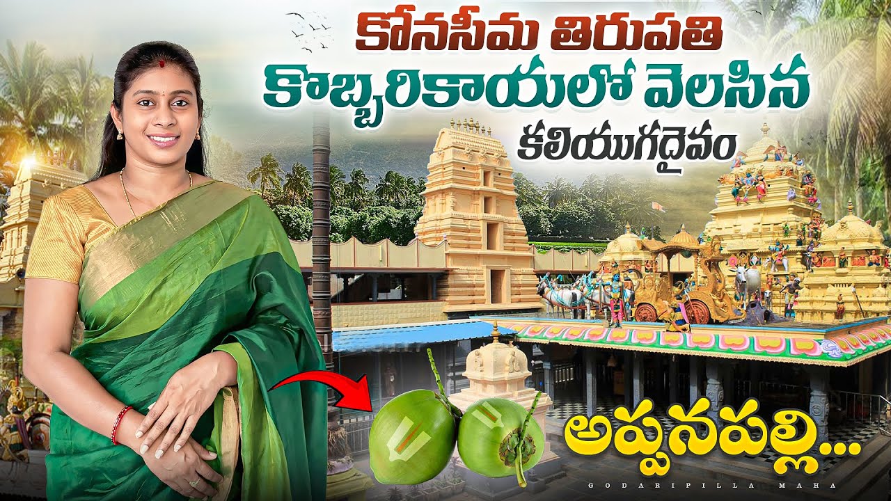 కోనసీమ తిరుపతి.. Appanapalli Bala Balaji Temple History and Complete Tour || Godari Pilla MaHa
