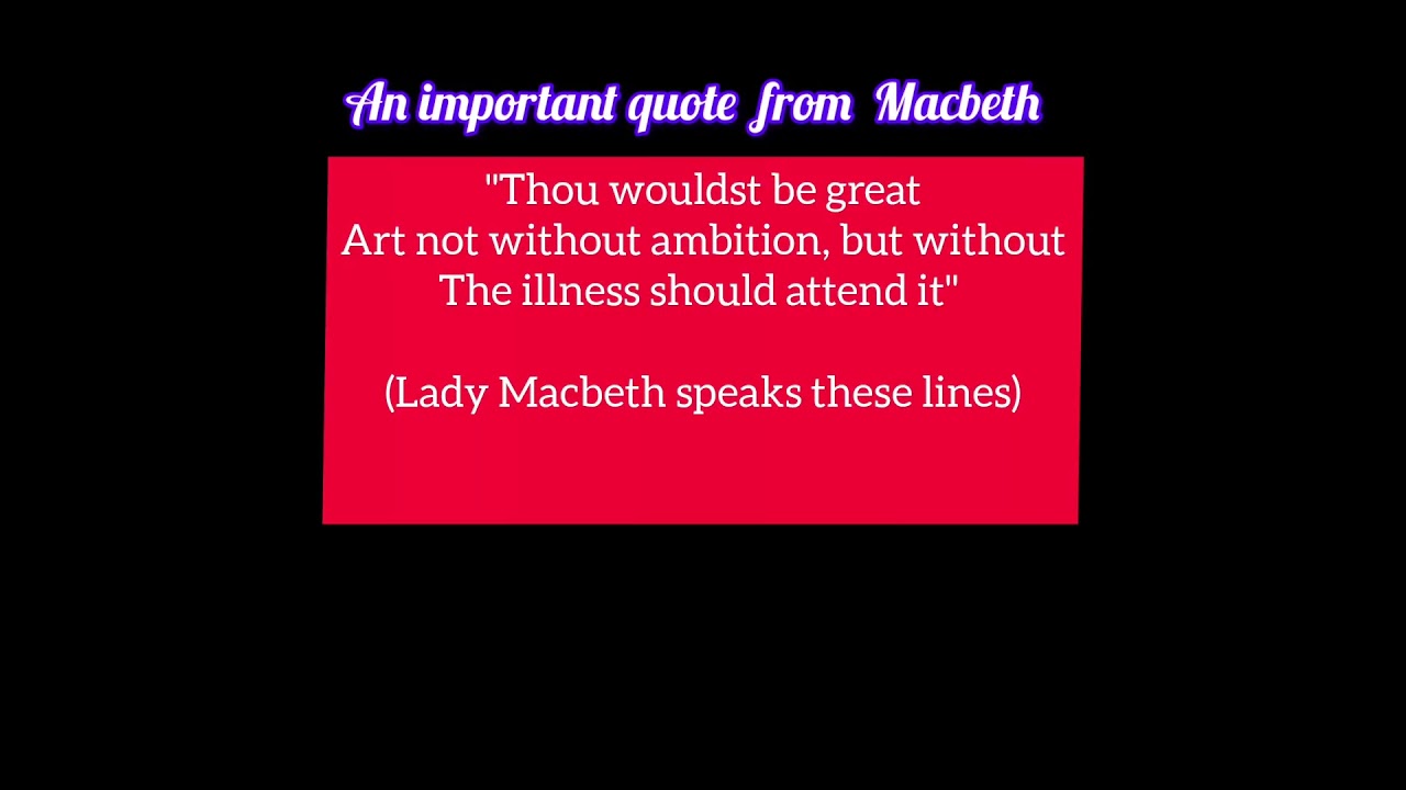 IMPORTANT QUOTE FROM MACBETH #mptetgrade1 #english MPTETGRADE1