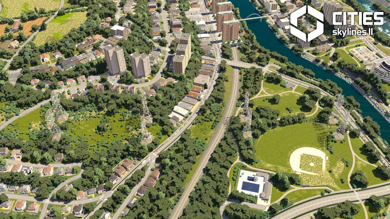 Идеальный переход из города в сельскую местность | Cities Skylines 2