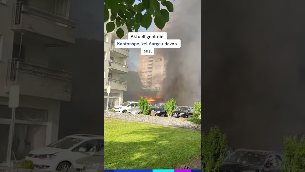 Explosion bei Baden: Rauch-Pilz über der Gemeinde 🚨  