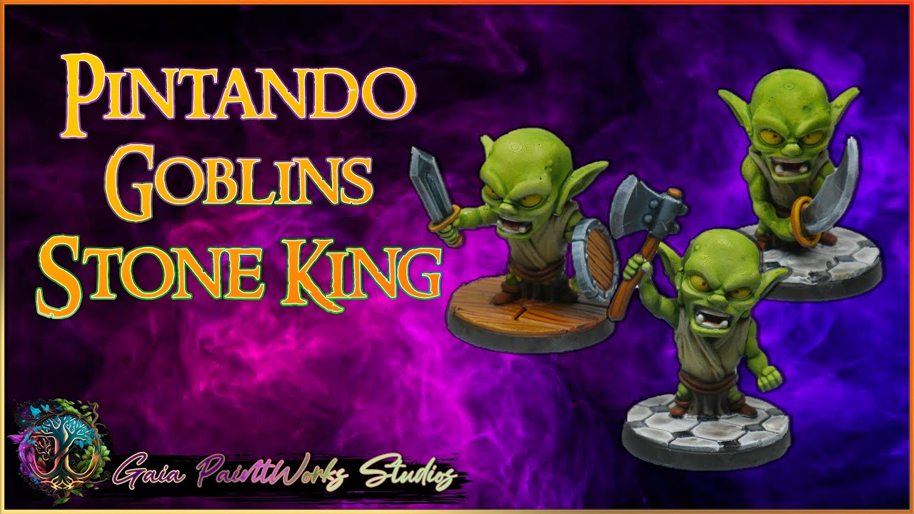 Pintando Goblins 3D de Stone King CHIBIS para HEROQUEST