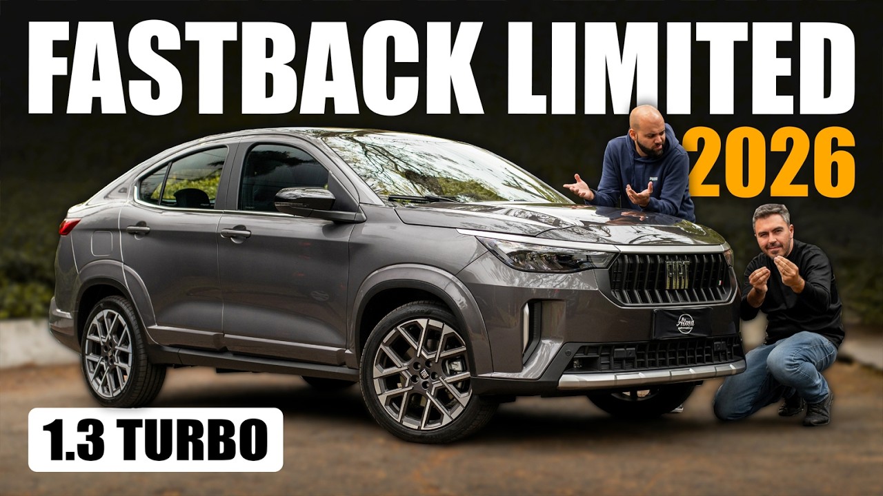 FASTBACK LIMITED 2026, o SUV Compacto da FIAT com motor turbo de 176 cavalos!