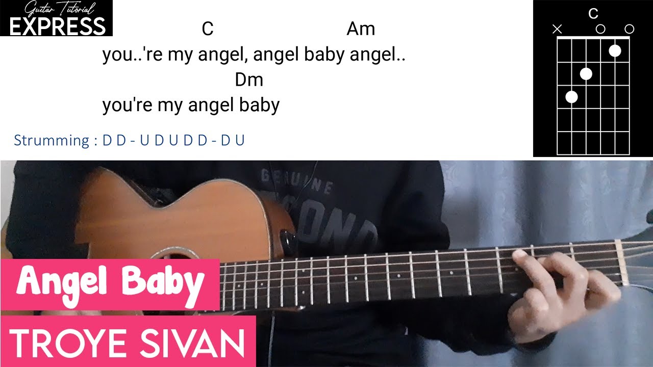 Angel Baby - Troye Sivan | Easy Guitar Tutorial With Chords Lyrics