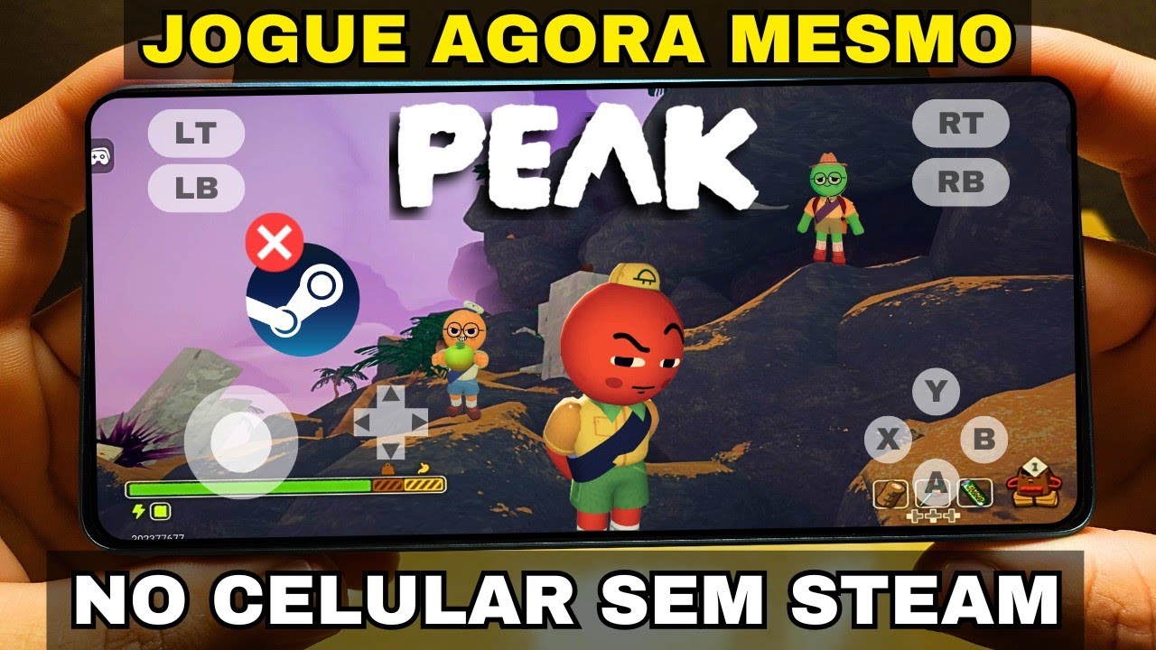 SAIU!! COMO JOGAR O PEAK DE PC NO CELULAR SEM CONTA STEAM, JOGUE AGORA MESMO!!