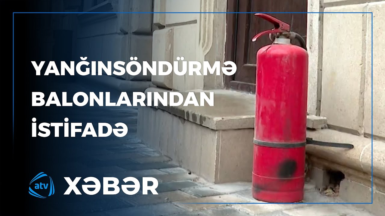 Yanğınsöndürmə balonlarından istifadə