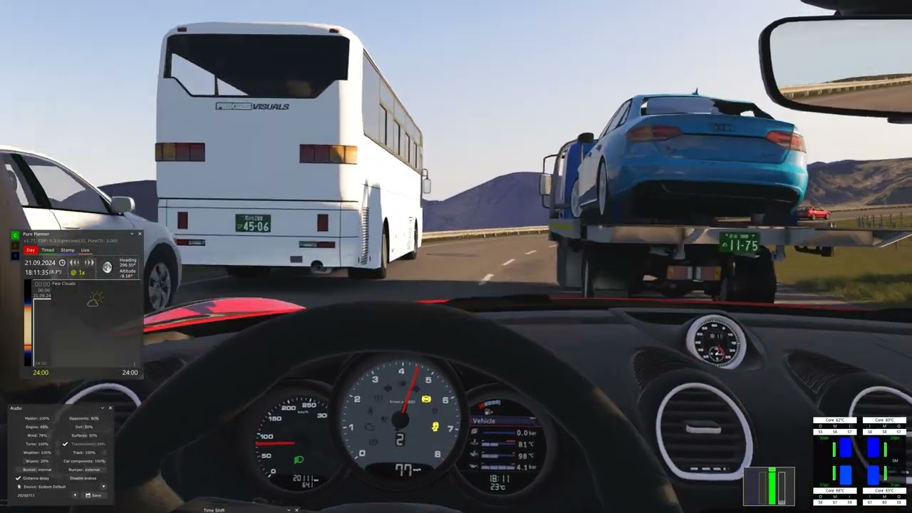 Environment sound mod. AssettoCorsa. Binaural audio.