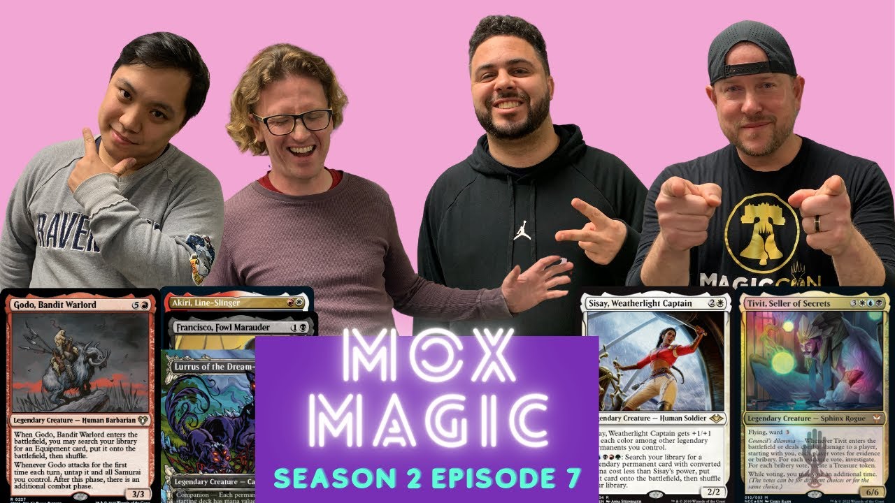 Mox Season 2 Episode 7 Godo vs Akiri/Francisco/Lurrus vs Sisay vs Tivit || Commander Gameplay Cedh