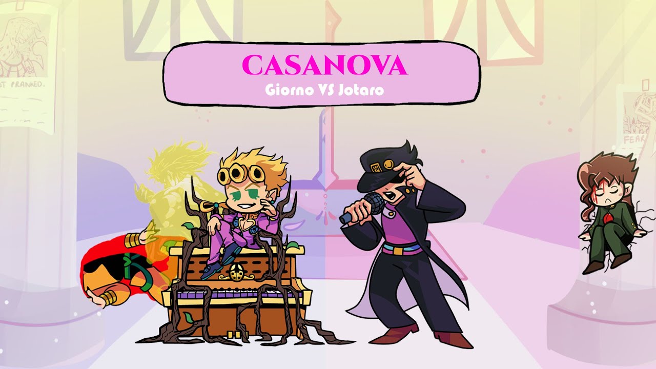 Giorno and Jotaro Sing Casanova [ Sarvente's Mid-Fight Masses - Friday Night Funkin' ]