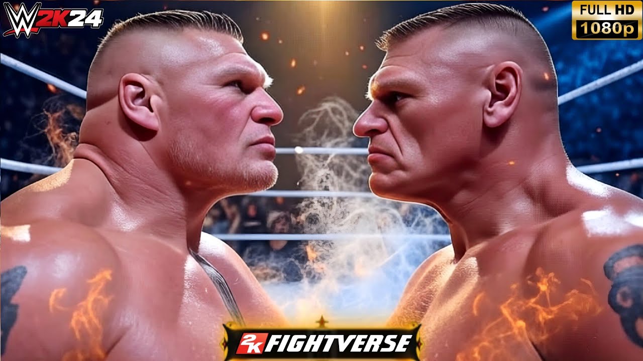 Брок Леснар сражается с Гюнтером в WWE 2K24