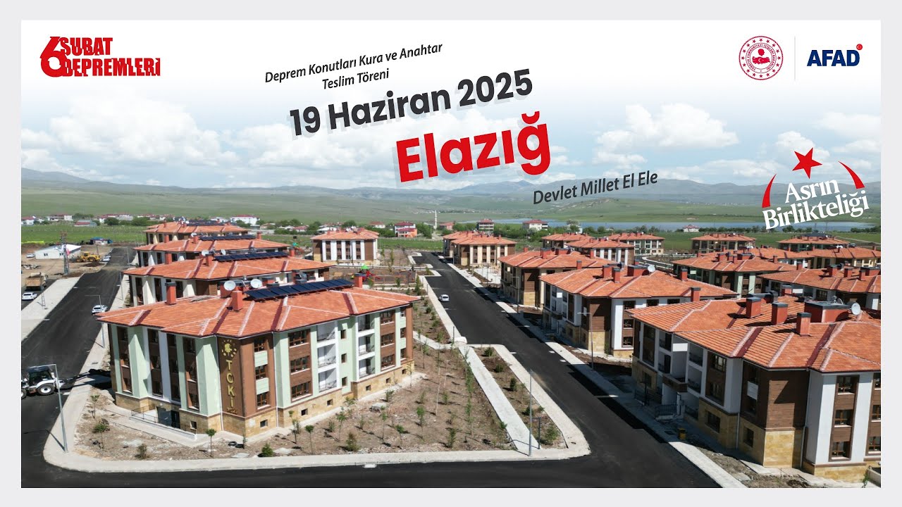 Elazığ Deprem Konutları Kura &Ccedil;ekimi