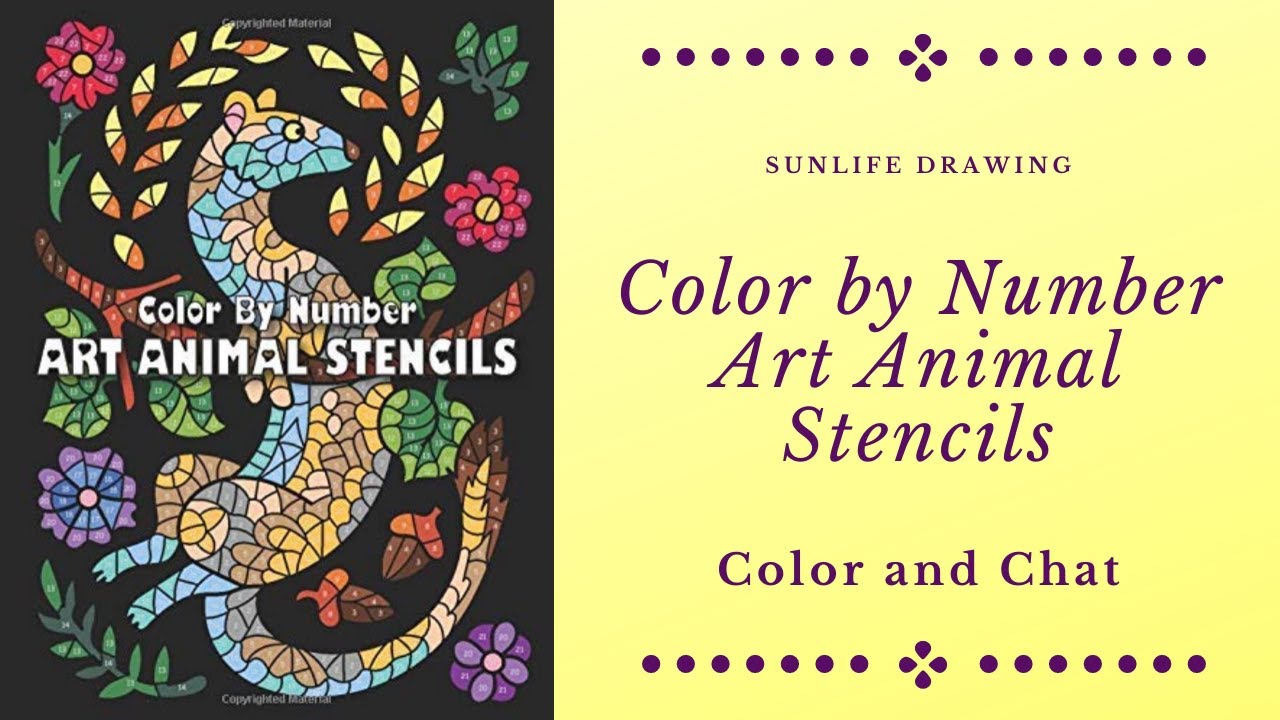 Art Animal Stencils by Sunliffe Drawing - Color and Chat (#SunlifeDrawingInFebruary)