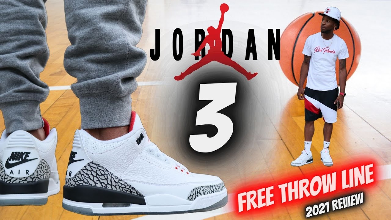(2021) JORDAN 3 FREE THROW LINE REVIEW & ON FEET!!