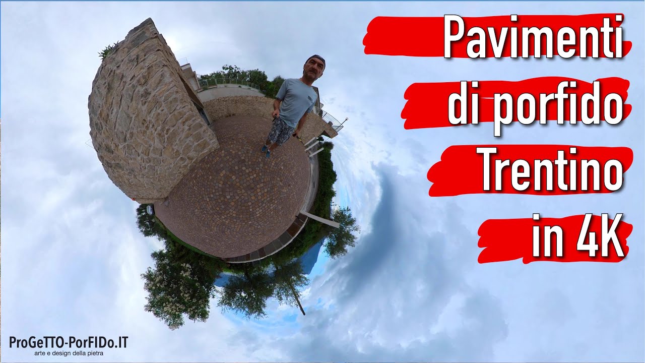 Pavimenti di porfido Trentino in [4K] lavori di posa in opera di pietre naturali su abitazioni.