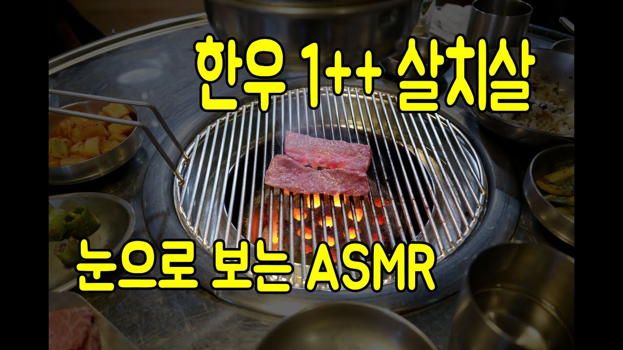 고기 굽는 소리 한우 투뿔 살치살! (눈으로 보는 침샘자극 ASMR)