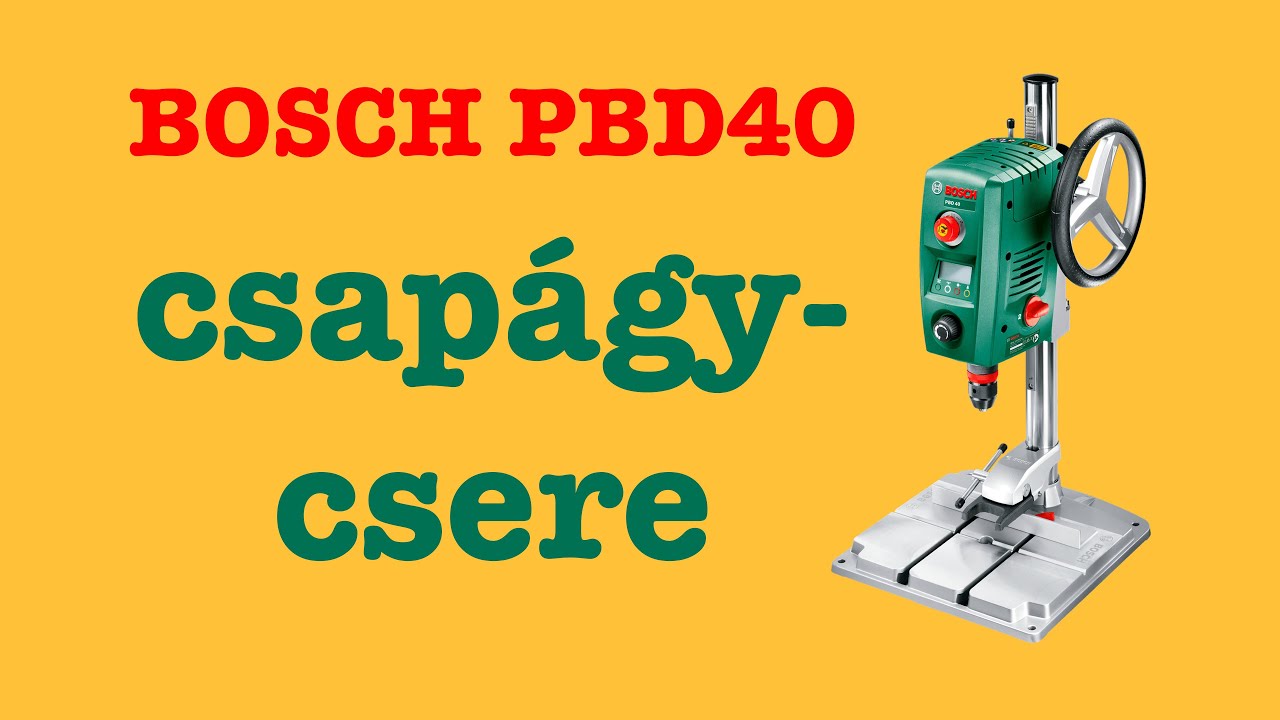 BOSCH PBD40 bearing replacement