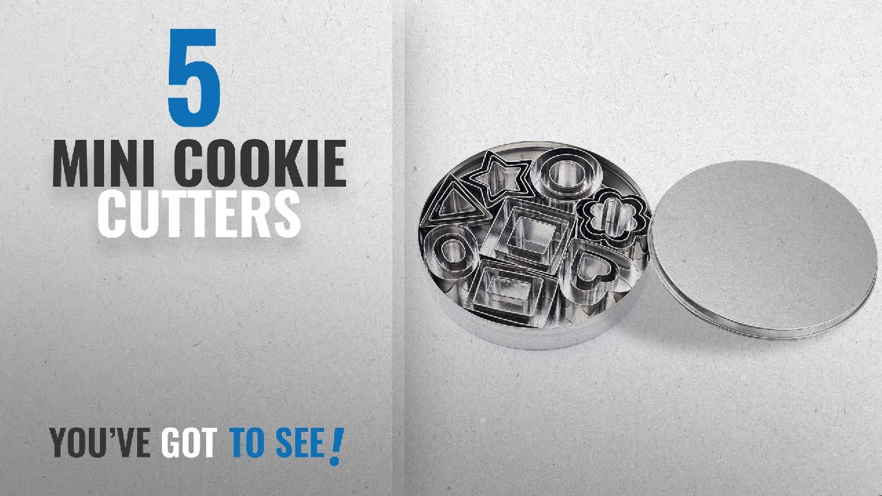 Best Mini Cookie Cutters [2018]: ShengHai Mini Cookie Cutter set &ndash; 24 Pieces Metal Fondant