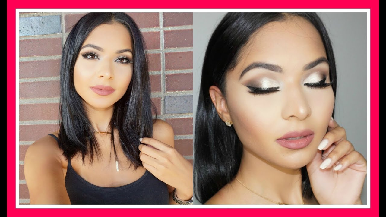 Silver Glam Smokey Eye Tutorial | FULL FACE!!! Diana Saldana