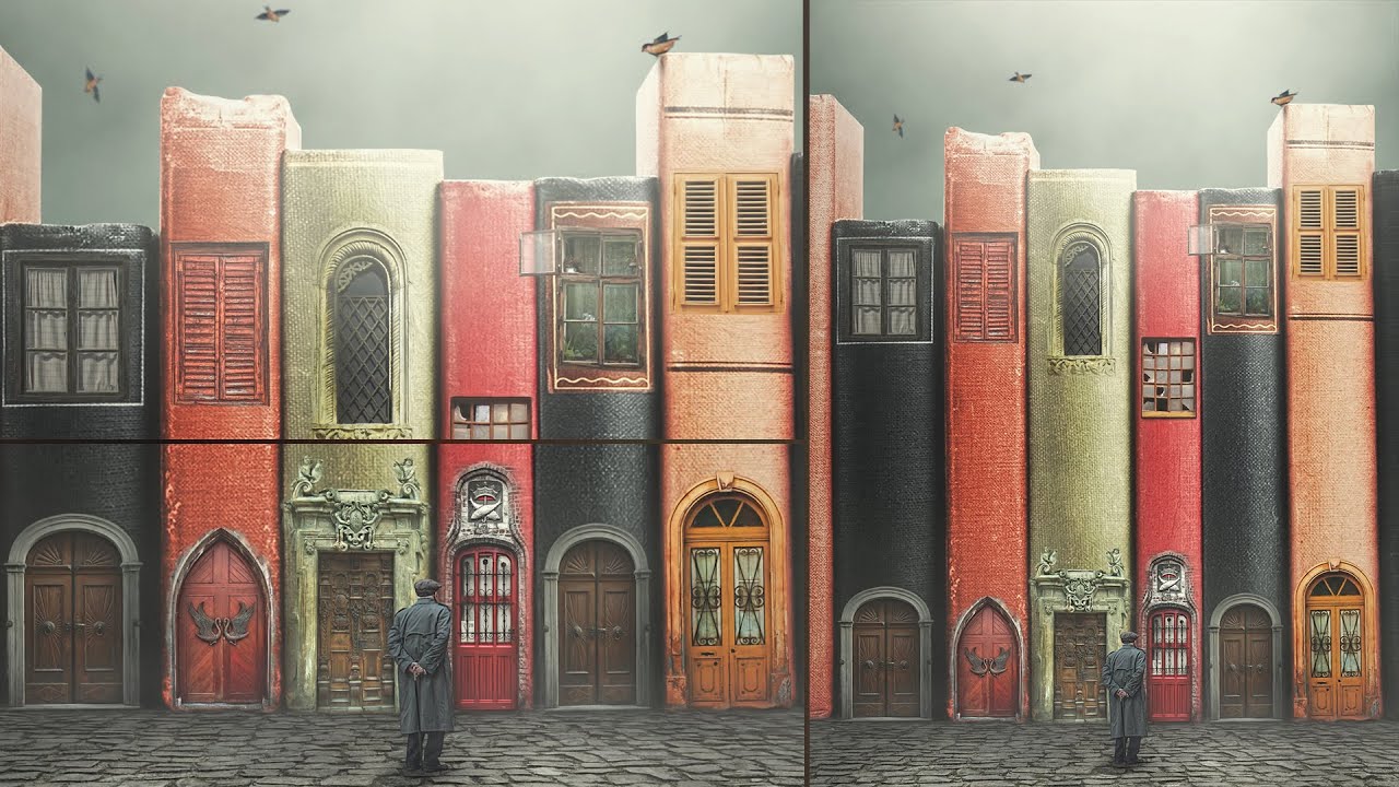 The Book House Photo Manipulation Photoshop Tutorial