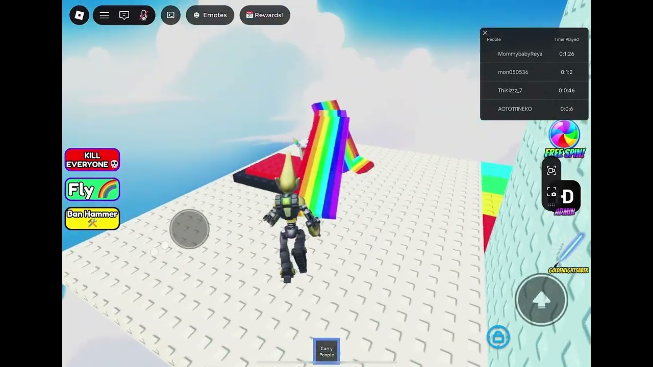 Throw people troll tower