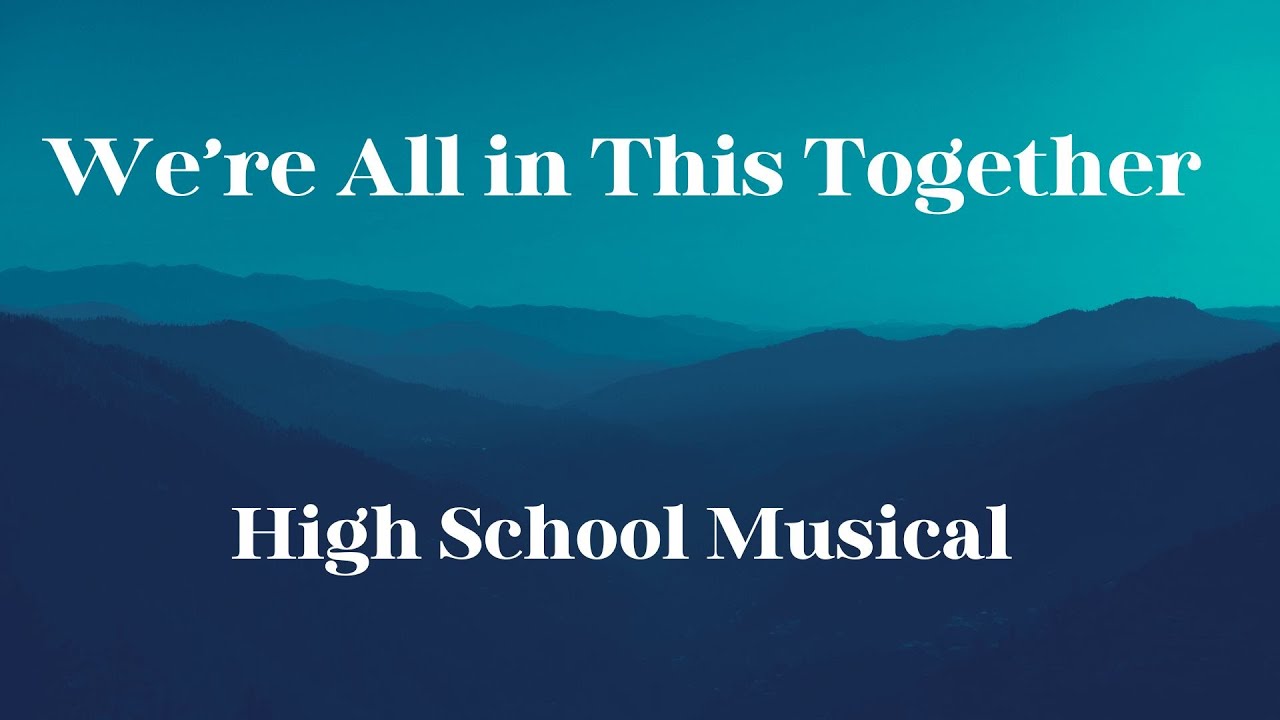 We’re All in This Together(with backing vocals) || High School Musical || Karaoke