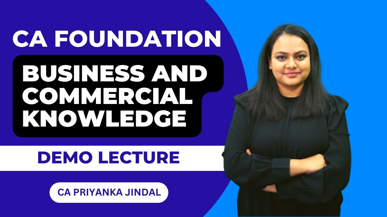 CA Foundation BCK | Chapter on Business Facilitators | CA. Priyanka Jindal