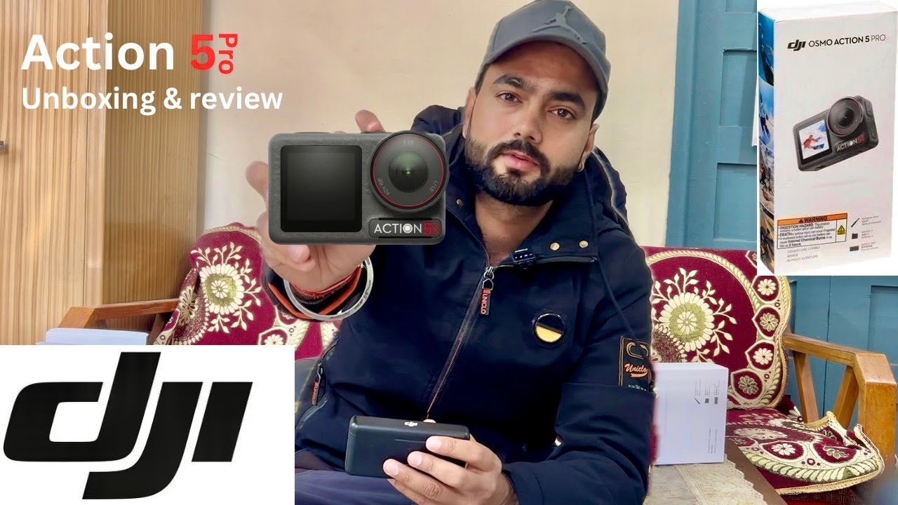 Dji Action 5 pro unboxing review | Best Action Camera 2026 ? 😦 | low light Test 😯