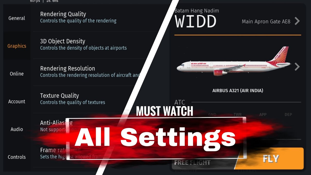 Infinite Flight Settings Tutorial | Infinite Flight Simulator Gameplay Android | Infinite Flight