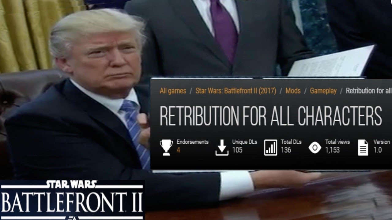 Star Wars Battlefront 2 but EVERYONE HAS RETRIBUTION