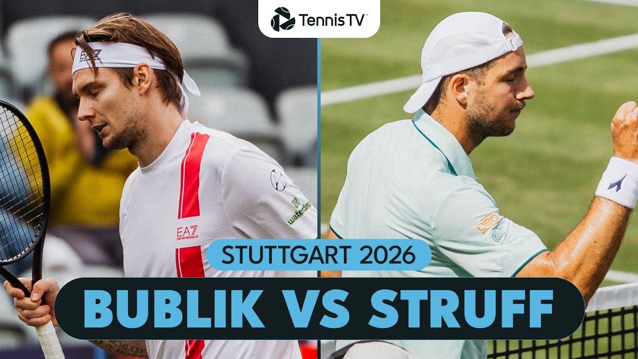 Alexander Bublik Kicks Off His Grass Season vs Jan-Lennard Struff! | Stuttgart 2026 Highlights