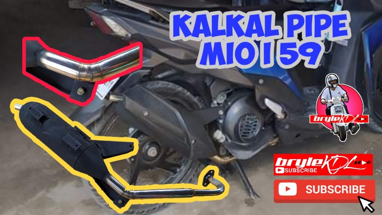 Mio I 125 stock pipe ( kalkal pipe para sa 59 mm block)