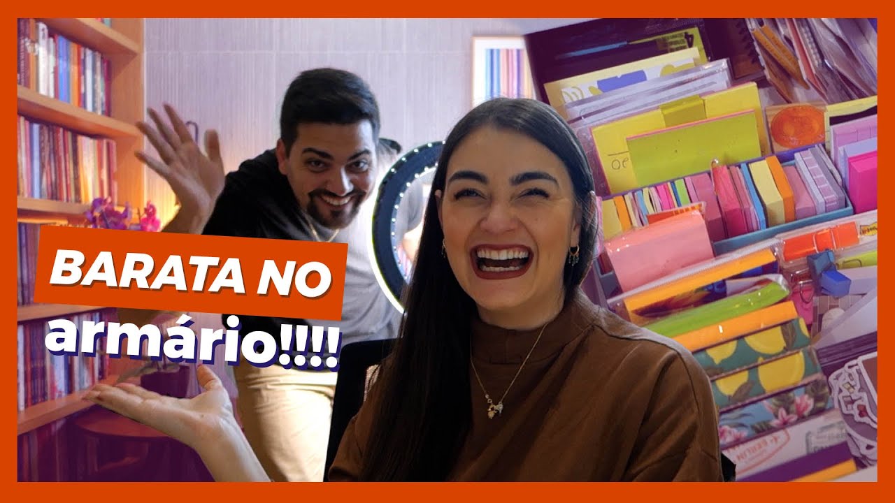ORGANIZANDO A ESTANTE & O ESCRITÓRIO: sim, achei uma barata no armário! 🙃