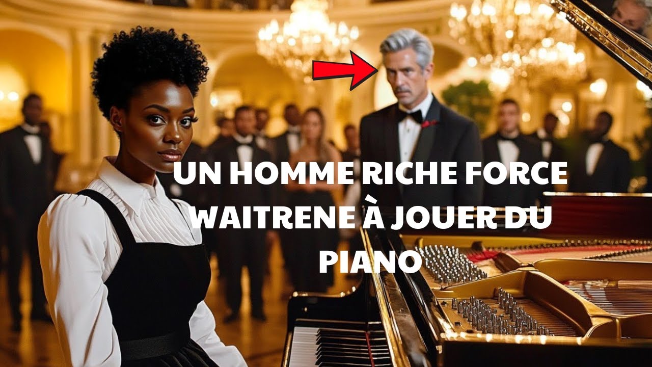 Un Homme Riche Humilie une Serveuse Noire en la Forçant à Jouer du Piano, Mais son Talent Incroyable