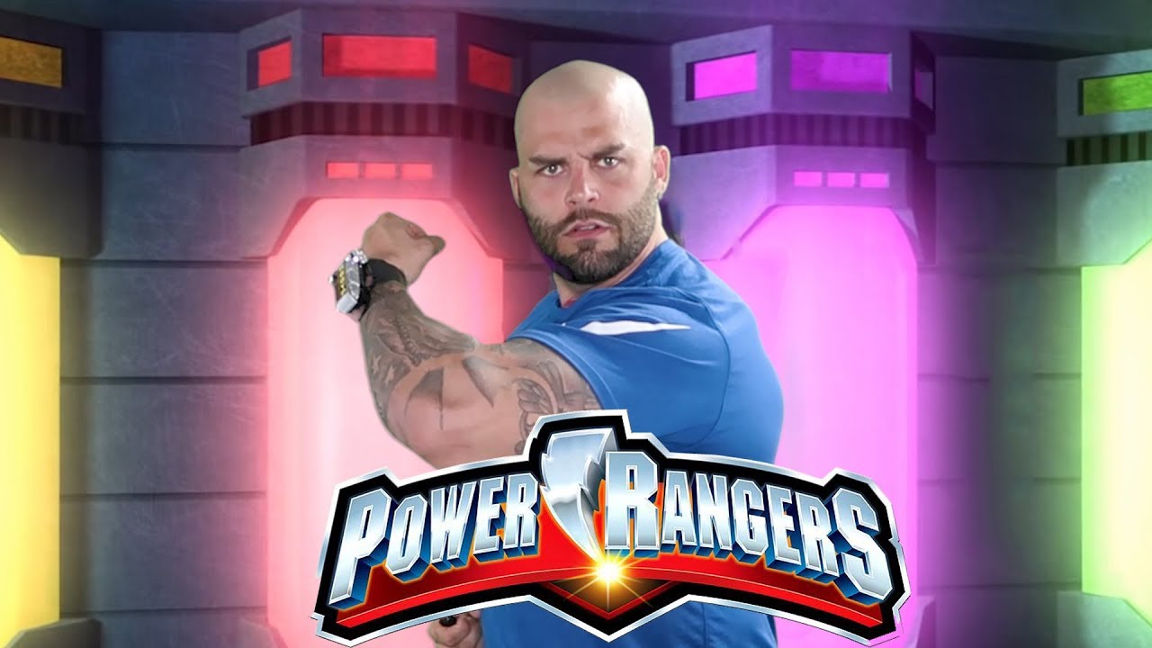 BLUE POWER RANGER BLAKE FOSTER SHIFT INTO TURBO