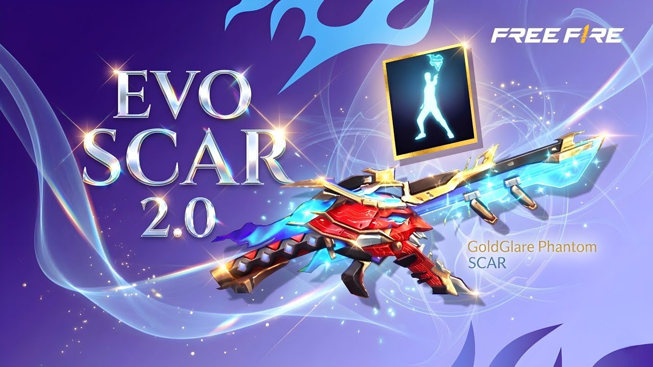 Evo scar 2.0 confirm date💥 free fire, free fire new event, ff event, new event ff, lol emote 